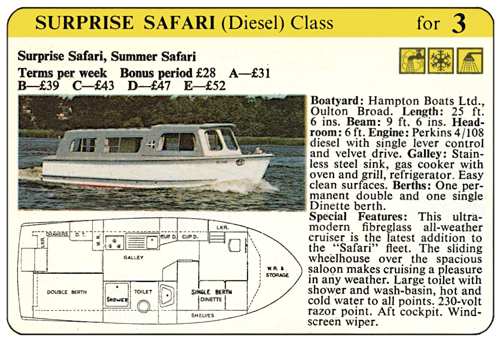 Safari 25 - Blakes 1969 brochure