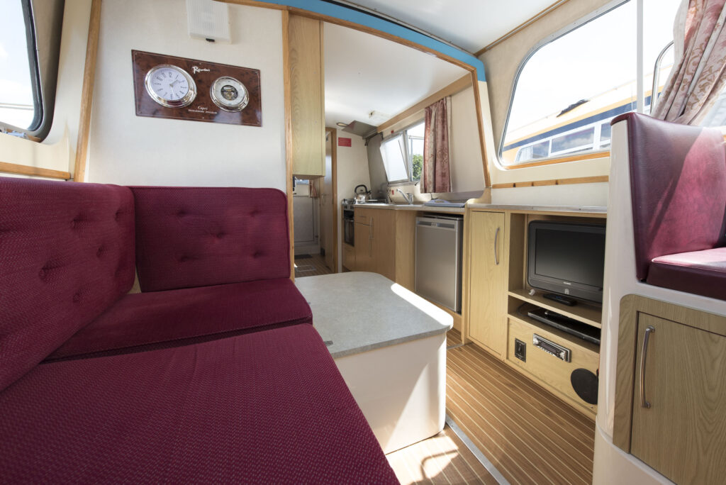 View from the saloon towards the galley